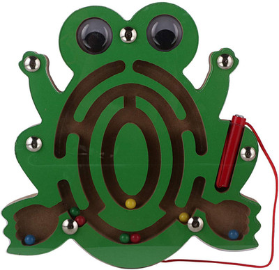 

DAISYLIFE Eco-Friendly Natural Wooden Magnet Game for Kids (Frog)(1 Pieces)