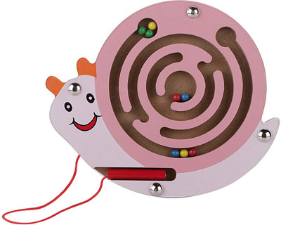 DAISYLIFE Eco-Friendly Natural Wooden Magnet Game for Kids (Snail)(1 Pieces)