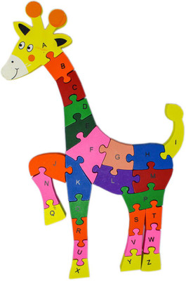 

Shoppernation Alphabet and Number Wooden Jigsaw Puzzle - Giraffe (1TNG272)(25 Pieces)