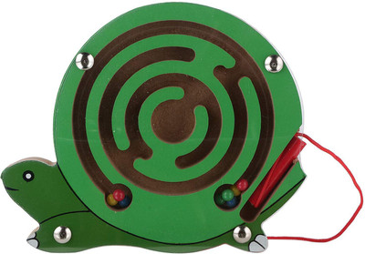

DAISYLIFE Eco-Friendly Natural Wooden Magnet Game for Kids (Tortoise)(1 Pieces)