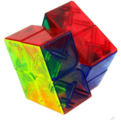 

M-Alive Transparrent 2x2 Cube Toy With Stand watchout whats Going inside toy fun(1 Pieces)