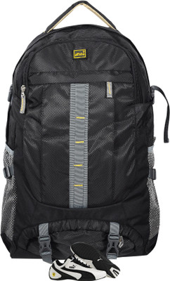 

alfisha Lightweight Waterproof Luggage Travel Rucksack / Hiking backpack / Black Rucksack - 35(Black)