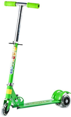 

Baybee Flyers 3 wheeled Folding Running Scooter Skate SCOOTER Scooter(Green)