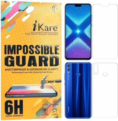 iKare Front and Back Screen Guard for Honor 8X(Pack of 1)