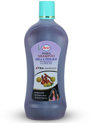 

Ayur Herbal Shampoo Amla & Shikakai With Reetha(500 ml)
