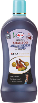 Ayur Herbal Shampoo Amla & Shikakai with Reetha(1 L)