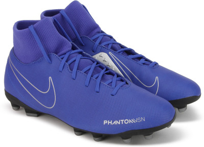 Nike PHANTOM VSN CLUB DF FG/MG Football Shoe For Men(Blue)