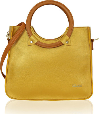

Kleio Women Formal, Casual Yellow Leatherette Hand-held Bag