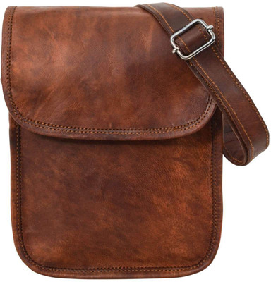

Pranjals House Boys & Girls Casual Brown Genuine Leather Sling Bag