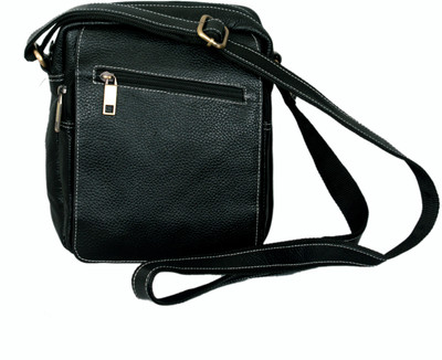 

MARFIT Men Casual, Formal Black Genuine Leather Sling Bag