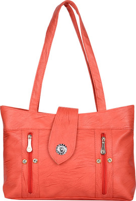 

Exotique Women Formal Pink Leatherette Shoulder Bag