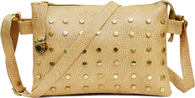 

SPLICE Women Casual Khaki PU Sling Bag