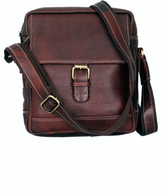 

MARFIT Men Casual, Formal Brown Genuine Leather Sling Bag