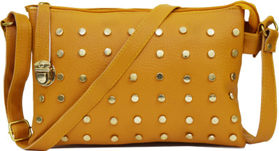 

SPLICE Women Casual Yellow PU Sling Bag