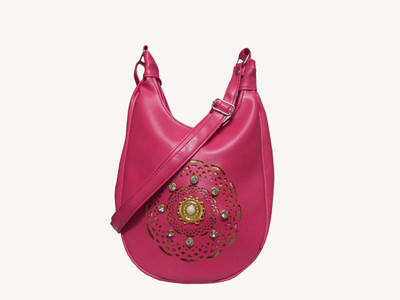 

Viniyog Girls Evening/Party, Casual, Formal Pink PU Sling Bag