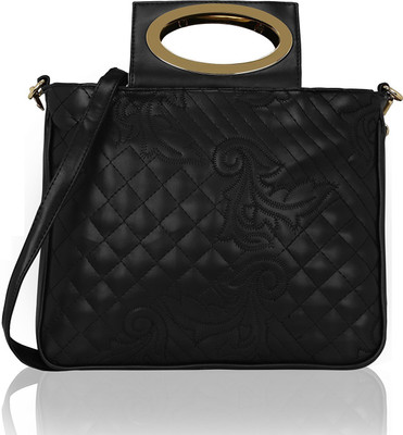 

Kleio Women Formal, Casual Black PU Hand-held Bag