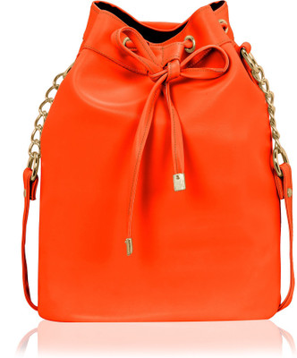 

Kleio Women Casual Orange PU Sling Bag