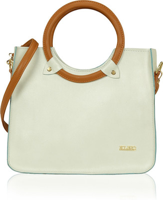 

Kleio Women Formal, Casual White Leatherette Hand-held Bag