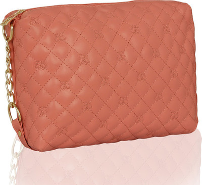 

Kleio Women Evening/Party Pink PU Sling Bag