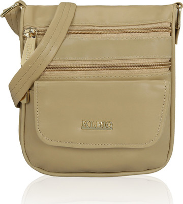 

Kleio Women Casual Beige PU Sling Bag