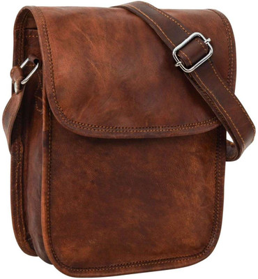 

Pranjals House Boys & Girls Casual Brown Genuine Leather Sling Bag