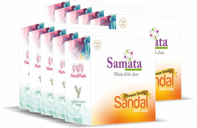 

Samata Sandal Premium Handmade Soap Combo Pack (10)(200 g, Pack of 10)