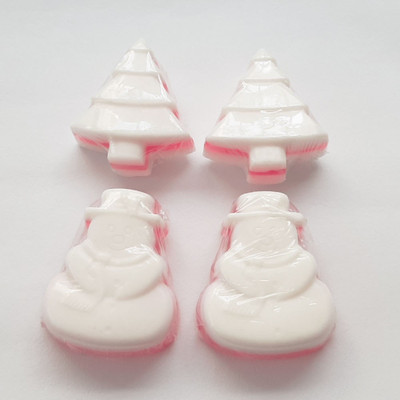 

Pics And You White And Red Vanilla Rose Aroma Christmas Snowman TreeHandmade Soap Pack 2 (2 Soaps, 4 x 3 x 1.5 inch, 80 gram)(10 g, Pack of 4)