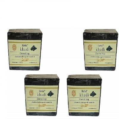 

Khadi Herbal herbal khadi charcoal soap-280g(280 g, Pack of 4)