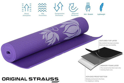 

Strauss Floral Purple 6 mm Yoga Mat
