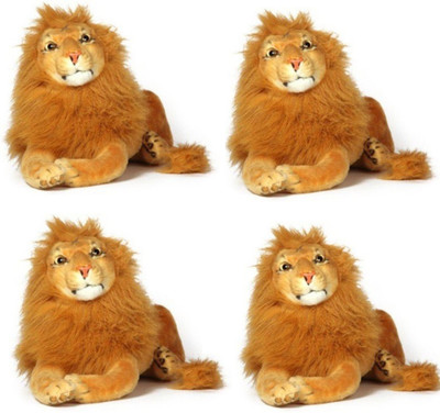 

Speoma LION ANIMAL SOFT TOY PACK OF 4 - 32 cm(Yellow)