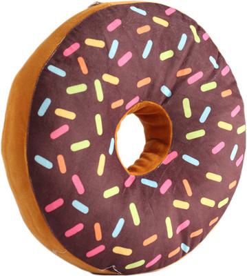 

Skycandle Decorative Brown Donut Toy Cushion| Soft Toys cum Cushion|Cushions for Bed, Chairs, Outdoors, Patio| Perfect Gift for Kids - 10 cm(Brown)
