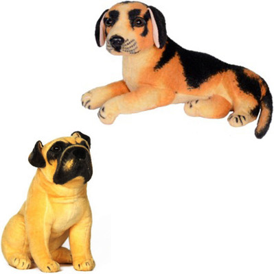 

MEGAEMART HUTCH DOG AND BLACK DOG ANIMAL SOFT TOY - 40 cm(Multicolor)