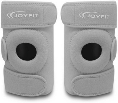 

JoyFit Knee Cap pair for Knee Pain, Gym, Sports, Running Knee Support (, Grey