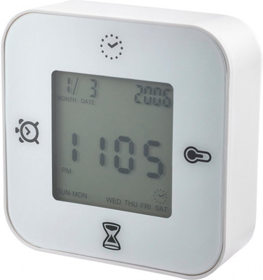 IKEA Digital White Clock