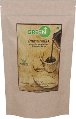 

BudWhite ImmuneG+ 100g Pack of Assam Whole Leaf Superfine Green Tea Blended with Lemon-Tulsi, Cinnamon and Ginger to Improve Immune System of The Body Lemon, Tulsi Green Tea Bags(100 g, Pouch)