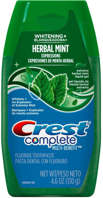 Crest Complete Whitening Expressions Herbal Mint Liquid Gel Toothpaste Toothpaste(100 g)