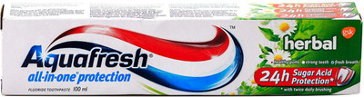 

Aqua Fresh AllInOne Protection Herbal Tootpaste Toothpaste(100 g)