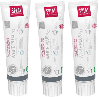 SPLAT PS WHITE PLUS (PACK OF 3) Toothpaste(300 g, Pack of 3)