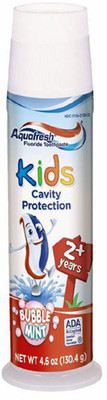 

Aqua Fresh Kids Cavity Protection Toothpaste (2Y+) 130g (4.6oz) - Bubble Mint Toothpaste(130 g)