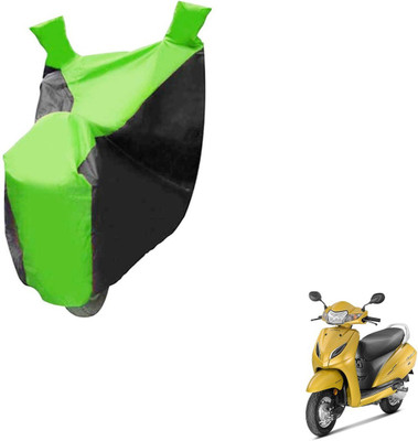 NIKS Two Wheeler Cover for Honda(Activa 5G, Black, Green)