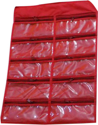

Shriya Collection Bindi Hanging Cover (10 Chain) Makeup And Jewellery Vanity Box(Red)
