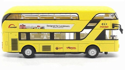 

DD RETAIL Metal Body Double Decker Luxury London Bus for Kids(Multicolor)