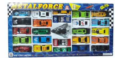 

Royal Collections Die Cast Metal Force Car Set - 25 Pieces(Multicolor)