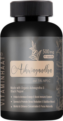 

vitaminhaat Ashwagandha ext 5% HPLC 500 mg 90 capsule(500 mg)