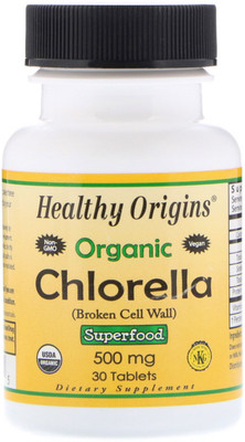 Healthy Origins Organic Chlorella, 30 Tablets(30 No)