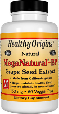 

Healthy Origins MegaNatural-BP Grape Seed Extract, 150 mg, 60 Veggie Caps(60 No)