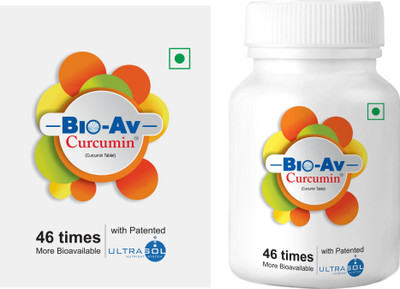 

Bio-Av Curcumin 500 mg tablets for Immunity , Eye & Joint Health by OmniWellness(30 No)
