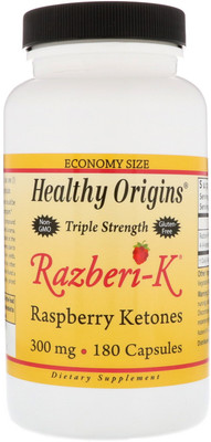 

Healthy Origins Razberi-K, Raspberry Ketones, 300 mg, 180 Capsules(180 No)
