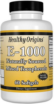 

Healthy Origins Vitamin E - 1,000 Iu Mixed Tocopherols 60 Gels(60 No)