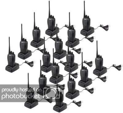 

visionrabbit BaoFeng BF-888S 5W 400-470MHz 16-CH Handheld Walkie Talkies Black(Pack of 16) Walkie Talkie(Black)